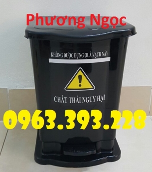 Thùng rác y tế, thùng đựng rác y tế đạp chân, thùng rác đạp chân