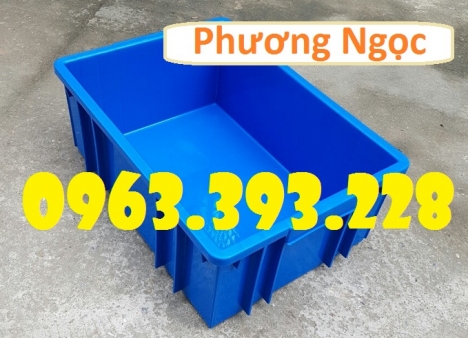 Thùng nhựa công nghiệp, thùng nhựa đặc B3, hộp nhựa đựng đồ cơ khí