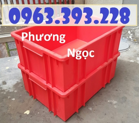 Thùng nhựa công nghiệp, thùng nhựa đặc B3, hộp nhựa đựng đồ cơ khí