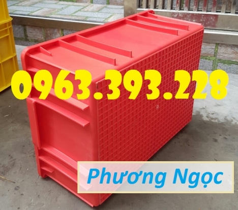Thùng nhựa công nghiệp, thùng nhựa đặc B3, hộp nhựa đựng đồ cơ khí
