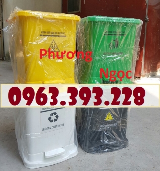 Thùng rác y tế, thùng đựng rác y tế đạp chân, thùng rác đạp chân
