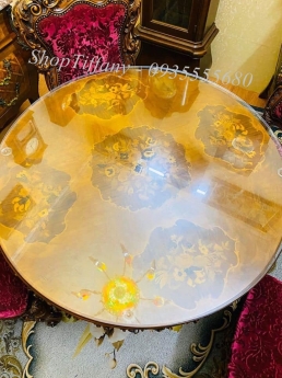 Bộ bàn ghế gỗ nệm nhung
