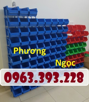 Khay nhựa có tắc kê chống tầng, kệ dụng cụ A6 xếp chồng, khay đựng ốc vít