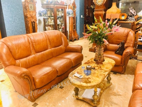Bộ sofa da thật Châu Âu