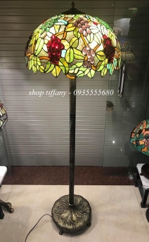 Đèn Sàn Tiffany Họa Tiết Nho rủ.