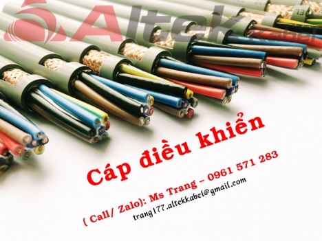 Cáp điều khiển lõi đồng nhuyễn, bọc lưới đồng chống nhiễu Altek Kabel