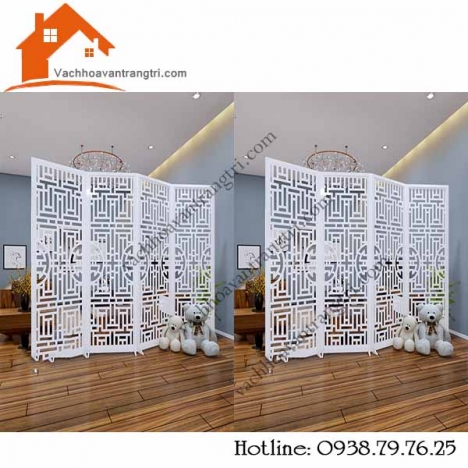 Bức bình phong gỗ đẹp- vách cnc bình phong