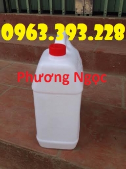Can nhựa 5 Lít đựng hóa chất, can 5L nhựa HDPE