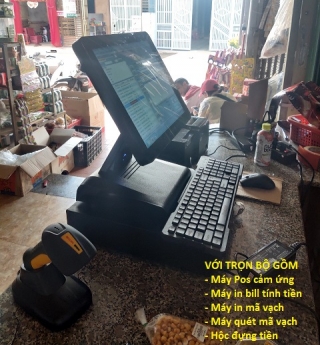 Trọn bộ máy tính tiền tiện dụng cho cửa hàng bách hóa