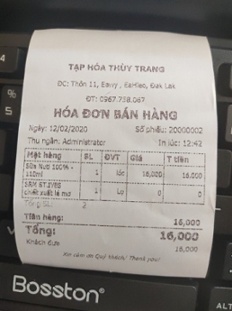 Trọn bộ máy tính tiền tiện dụng cho cửa hàng bách hóa