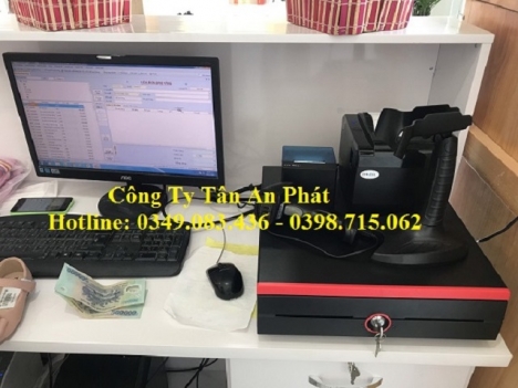 Combo máy tính tiền trọn bộ giá rẻ cho Shop Mỹ Phẩm, Cửa Hàng Thời Trang tại Rạch Gía 