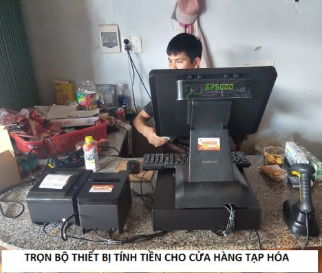 Trọn bộ máy tính tiền tiện dụng cho cửa hàng bách hóa