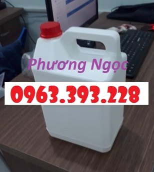 Can nhựa 5 Lít đựng hóa chất, can 5L nhựa HDPE