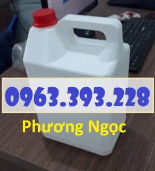 Can nhựa 5 Lít đựng hóa chất, can 5L nhựa HDPE