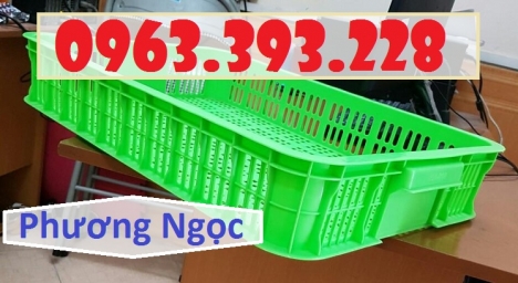 Sọt đựng hàng trong siêu thị, sọt rỗng cao 10, sóng nhựa HS010