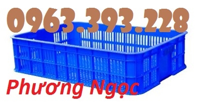 Sọt đựng hàng trong siêu thị, sọt rỗng cao 10, sóng nhựa HS010
