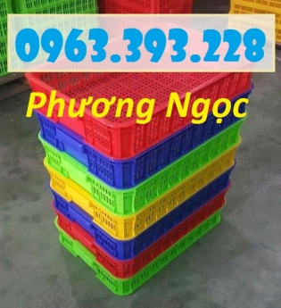 Sọt đựng hàng trong siêu thị, sọt rỗng cao 10, sóng nhựa HS010
