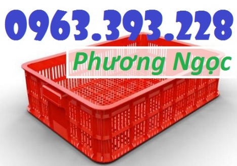 Sọt đựng hàng trong siêu thị, sọt rỗng cao 10, sóng nhựa HS010