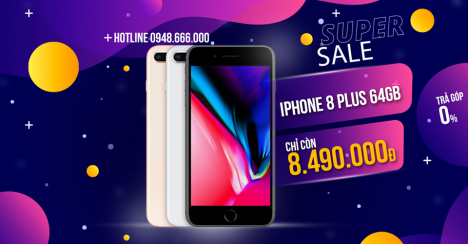 Iphone 8 plus giá siêu rẻ tại Tablet Plaza