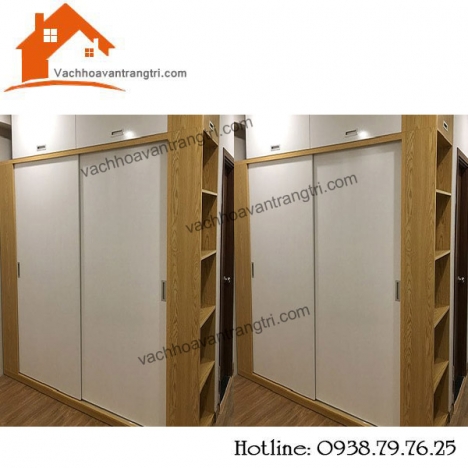 Tủ âm tường quần áo phòng ngủ đẹp độ bền cao giá cả hợp lí