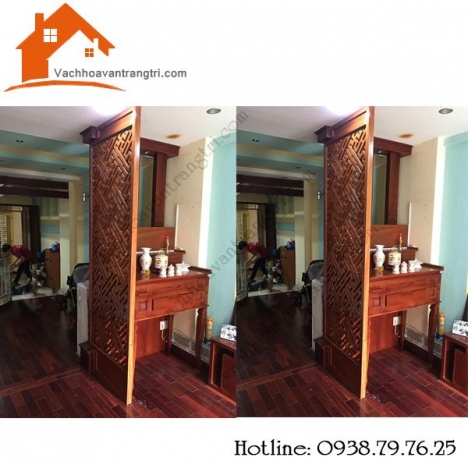 Mẫu vách ngăn phòng thờ- vách chắn bàn thờ có tốt không