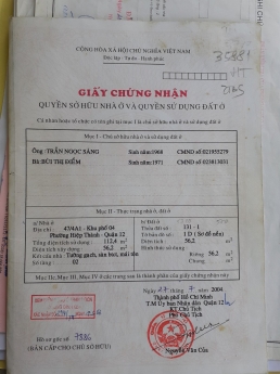 Nhà bán đường Nguyễn Ảnh Thủ, P.Hiệp Thành, Q.12. Dt: 56,2 m2, Tdt: 112,4 m2. 3.4 tỷ tl