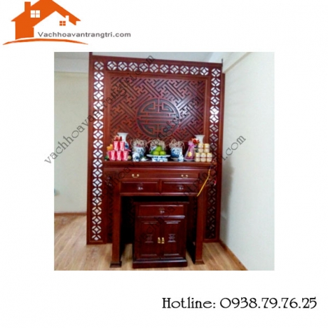 Mẫu vách ngăn phòng thờ- vách chắn bàn thờ có tốt không