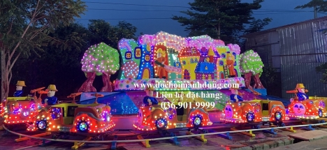 Mâm Nhún, Hồ Câu Cá, Đảo Lượn, Xe Điện Bình, Trò Đồ Chơi Động Cơ Điện, Đu Quay Xoay