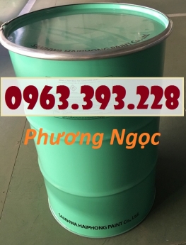 Thùng phuy sắt nắp mở, thùng phuy sắt 220L đựng hóa chất