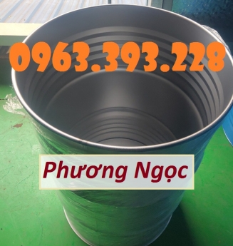 Thùng phuy sắt nắp mở, thùng phuy sắt 220L đựng hóa chất