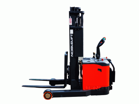 XE NÂNG ĐIỆN STACKER CÓ BỆ ĐỨNG LÁI  1.3 TẤN CAO 4.5 MÉT PS13RM45