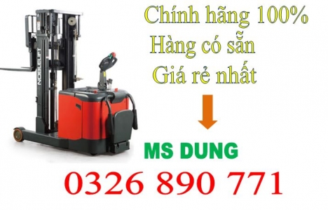 XE NÂNG ĐIỆN STACKER CÓ BỆ ĐỨNG LÁI  1.3 TẤN CAO 3.0 MÉT PS13RM30