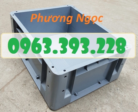 Thùng nhựa đặc BL001, thùng nhựa công nghiệp, thùng đựng linh kiện