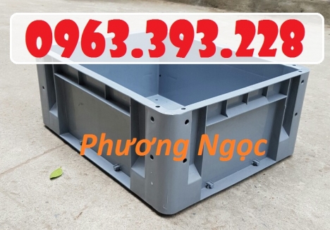 Thùng nhựa đặc BL001, thùng nhựa công nghiệp, thùng đựng linh kiện