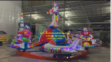 Xe Điên Đụng, Đu Quay Bình,Chơi Máy Bay Thủy Lực, Máy Bay Ben