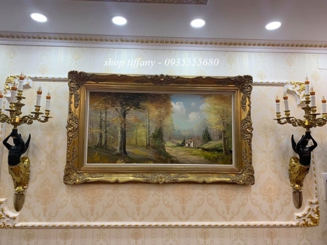 Bức tranh nghệ thuật phong cảnh Châu Âu.