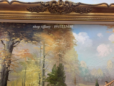 Bức tranh nghệ thuật phong cảnh Châu Âu.