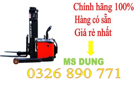 XE NÂNG ĐIỆN STACKER CÓ BỆ ĐỨNG LÁI  1.5 TẤN CAO 4.5 MÉT PS15RM45
