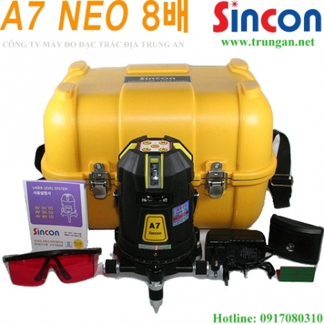 Máy bắn cốt laser 8 tia đỏ siêu sáng Sincon A7