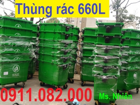 Bán sỉ thùng rác 240 lít giá rẻ tại cần thơ- Thùng rác nhựa giá rẻ- lh 0911.082.000