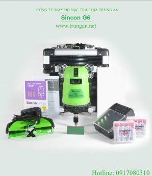 Máy cân thăng bằng laser 8 tia xanh Sincon G6