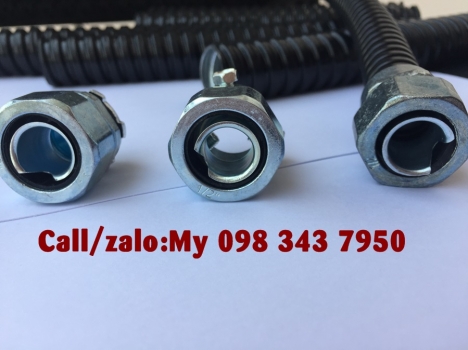 Ông kẽm ruột gà lõi sắt bọc nhựa, ống luồn dây điện, ống 3/4