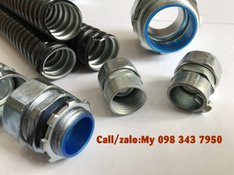 Ông kẽm ruột gà lõi sắt bọc nhựa, ống luồn dây điện, ống 3/4