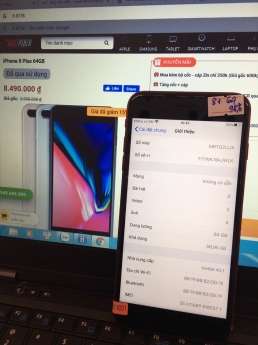 Tablet Plaza 182 bán iPhone 8 Plus 64g -7,990k- Góp 0%/0Đ