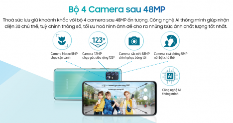 Giá tầm trung - Sở hữu nhiều tính năng cao cấp của Samsung A51