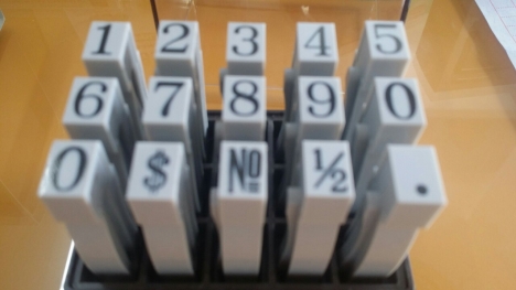 Bộ dấu thanh ghép ToYoDa chữ và số các kích cỡ