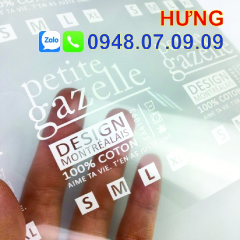 Nhãn ép nhiệt, nhãn mác quần áo, nhãn sườn may mặc (Toàn Quốc)