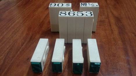 Bộ dấu thanh ghép ToYoDa chữ và số các kích cỡ