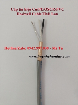 Cáp điều khiển Hosiwell 2x18AWG - Cu/PE/OSCR/PVC 2x18AWG, 305m/cuộn