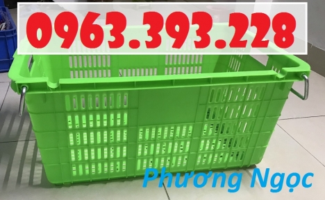 Sọt nhựa thanh long, Sóng nhựa HS011, Sọt quai sắt